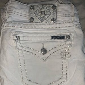 Miss me white denim jeans